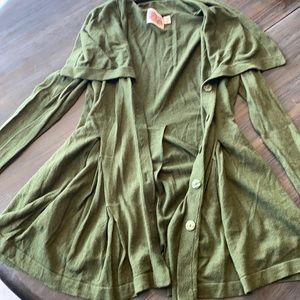 Anthropologie Forest Green Cardigan